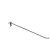 Крючок торговый (одинарный) на балку длинной 300мм диам 6мм "блестящий цинк"